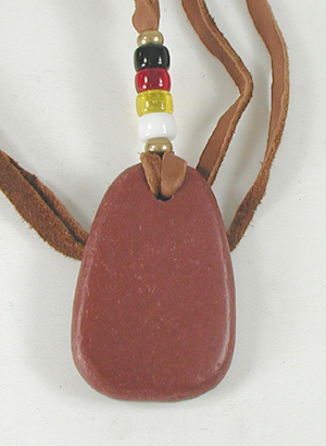 Authentic Native American Pipestone Pendant by Lakota artist Alan Monroe