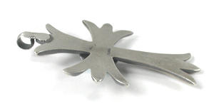 Authentic Native American Sterling Silver and Turquoise Cross pendant by Navajo Harrison Bitsui