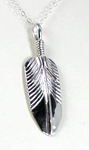 Sterling Silver Native American Navajo Feather pendant