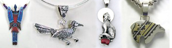 Native American Indian Sterling Silver  Pendants