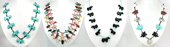Authentic Native American Indian Animal Fetish Necklaces