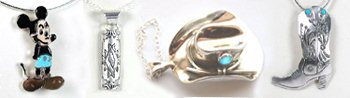 Native American Indian Sterling Silver  Pendants