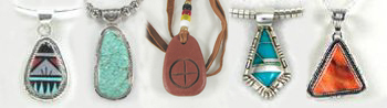 Native American Indian Sterling Silver  Pendants