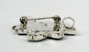 Native American  Eagle pin pendant Navajo Indian Jewelry; Navajo Sterling Silver stone inlay