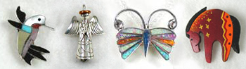 Native American Indian Sterling Silver  Pendants