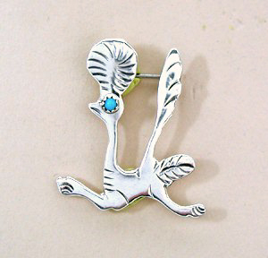 Hand Made Native American Indian Sterling Silver Horse Pins