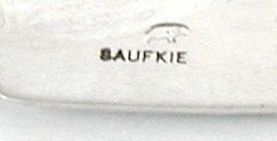 Authentic Native American sterling silver bear pin of sterling silver by Lawrence Sauflkie Hopi