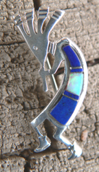 Hand Made Native American Indian Sterling Silver Horse Pins