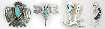 Native American Indian Sterling Silver  Pendants