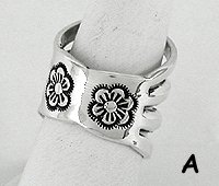 Navajo Sterling Silver Spread Wire ring