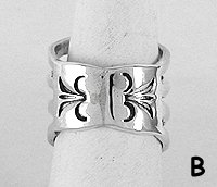 Navajo Sterling Silver Spread Wire ring