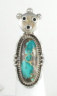 Navajo Sterling Silver turquoise ring