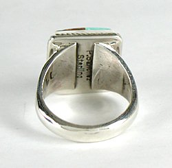 Number Eight Turquoise ring by Navajo Phillip Sanchez