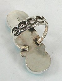 Authentic Native American Navajo Sterling Silver Turquoise ring