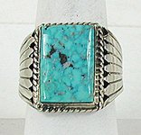 Sterling Silver Navajo Turquoise Ring
