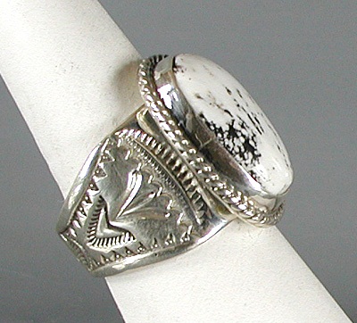Authentic Navajo Sterling Silver ring size 11 1/4 by Tony Garcia