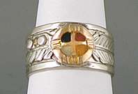 Authentic Native American Medicine Wheel Ring size 10 1/2 by Lakota Mitchell Zephier