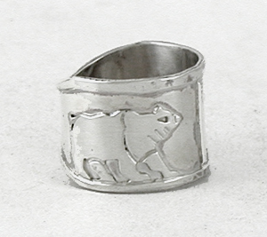 Authentic Native American Two Bears Ring size 12 1/2 by Lakota Mitchell Zephier
