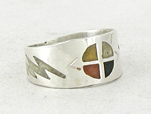 Authentic Native American Medicine Wheel Ring size 14 1/2 by Lakota Mitchell Zephier