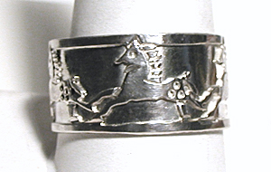Authentic Native American Appaloosa Horses Ring size 14 by Lakota Mitchell Zephier