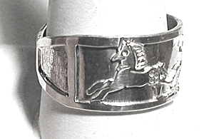 Authentic Native American Appaloosa Horses Ring size 14 by Lakota Mitchell Zephier