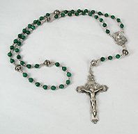Native American Indian sterling silver pink shell nugget rosary