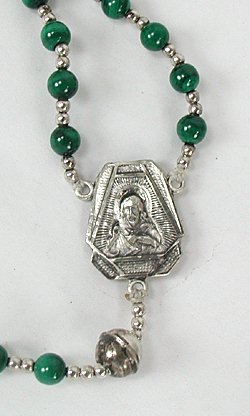 Navajo malachite Rosary