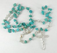 sterling silver turquoise rosary