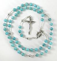 Turquoise and sterling silver Rosary