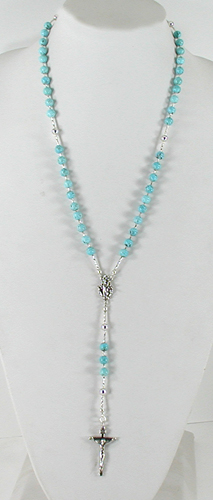 Turquoise and sterling silver Rosary