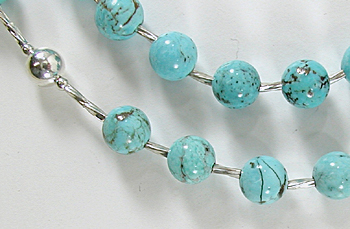 Turquoise and sterling silver Rosary