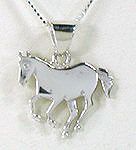 Navajo Sterling Silver horse pendant and earrings