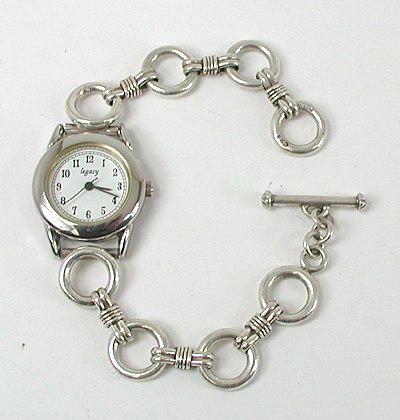 Sterling Silver Link Watch Bracelet 