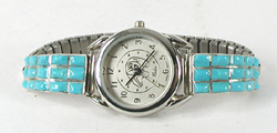 Sterling Silver and Turquoise Watch Tips 