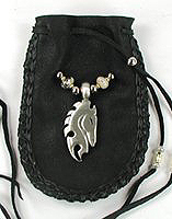 Native American Indian Buckskin Medicine Bag