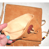 Authentic Native American  plains Indian pipe bat with sacred catlinite pipestone medicine wheel and discs by Lakota artist Alan Monroe