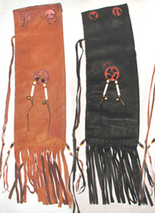 Authentic Native American plains Indian catlinite pipe bag by Lakota artist Alan Monore