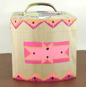 Authentic Native American Lakota Sioux Indian Box Art Smudge and Treasure Box by Lakota artisan Morning Star Zephier