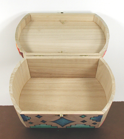 Authentic Native American Lakota Sioux Indian Box Art Smudge and Treasure Box by Lakota artisan Morning Star Zephier