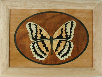 Eagle marquetry medium smudge or treasure box