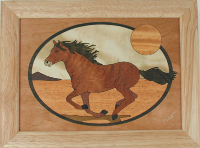 mustang marquetry medium smudge or treasure box