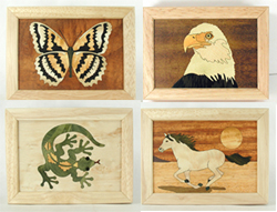 marquetry small smudge or treasure boxes
