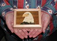 Authentic Native American Lakota Sioux Indian Cigar Box Art Smudge and Treasure Box by Lakota Alan Monroe