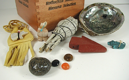 bear spirits and sacred Arrow Cigar Box Smudge and Treasure Box