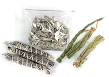 Native American Indian Sacred Smoke Bowl Blessing Smudge Kit