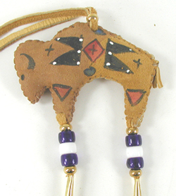 Authentic Native American Indian Bison Spirit Totem by Lakota artisan Alan Monroe