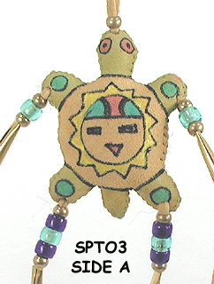 Native American Indian Buckskin Spirit Turtle