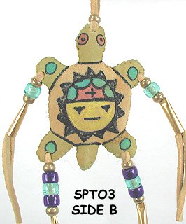 Native American Indian Buckskin Spirit Turtle