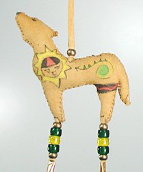 Native American Indian Buckskin Spirit Wolf