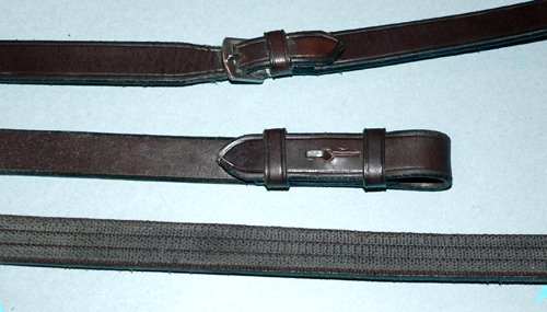 thumbnail image 2 of Heritage English Leather Continental Reins – Black Havana Brown, Full Size 2 of 6